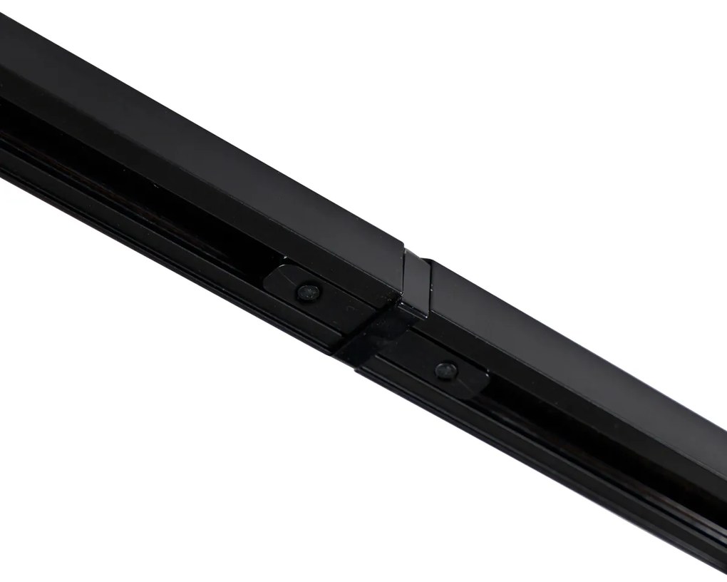 Sistema de trilho moderno monofásico com 10 spots preto - Jeana