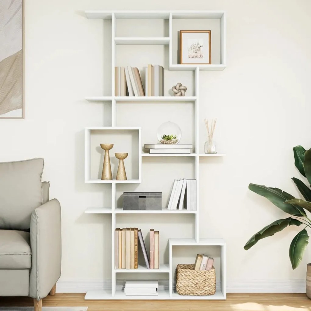 vidaXL Estante 92x29x188 cm derivados de madeira branco
