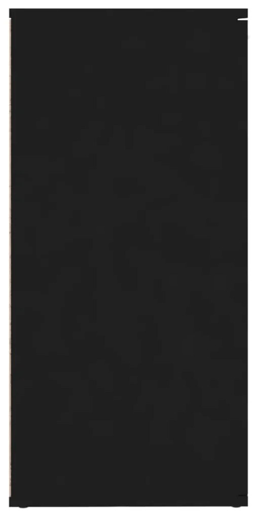 Aparador 160x36x75 cm contraplacado preto