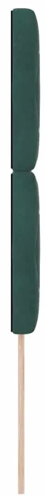 Cabeceira LED Verde Escuro 90 cm em Veludo