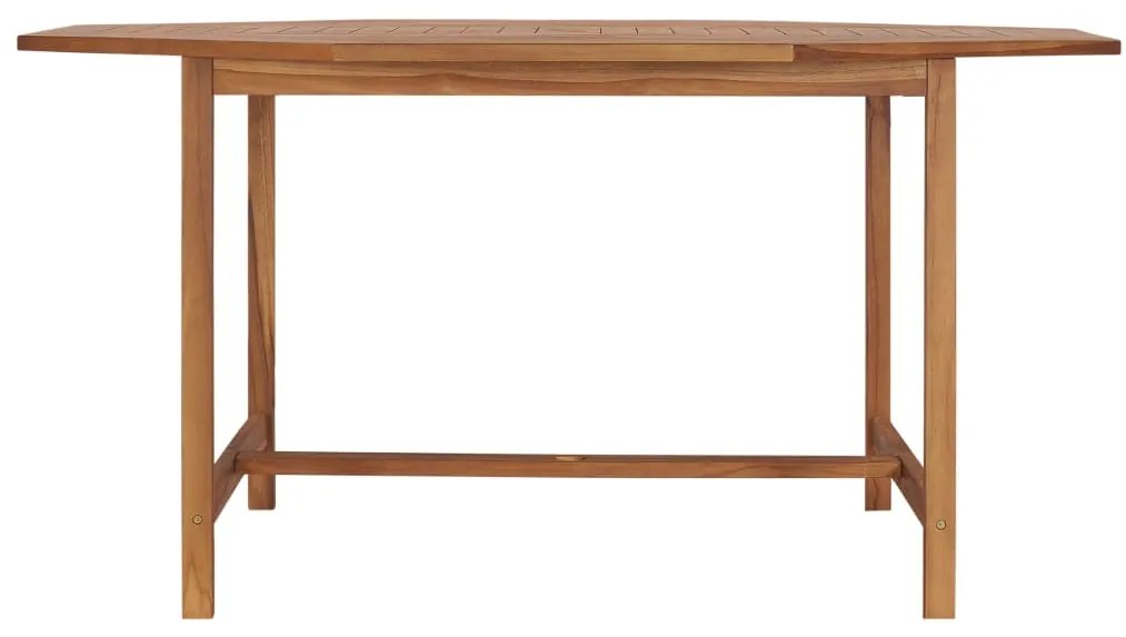 Mesa de jardim 150x150x75 cm madeira de teca maciça
