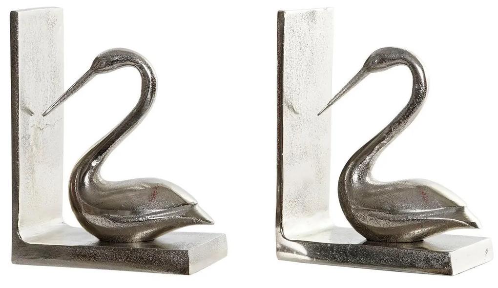 Boekensteun DKD Home Decor Alumínio (2 pcs) (13 x 7,5 x 17 cm) (13 x 7.5 x 17 cm)