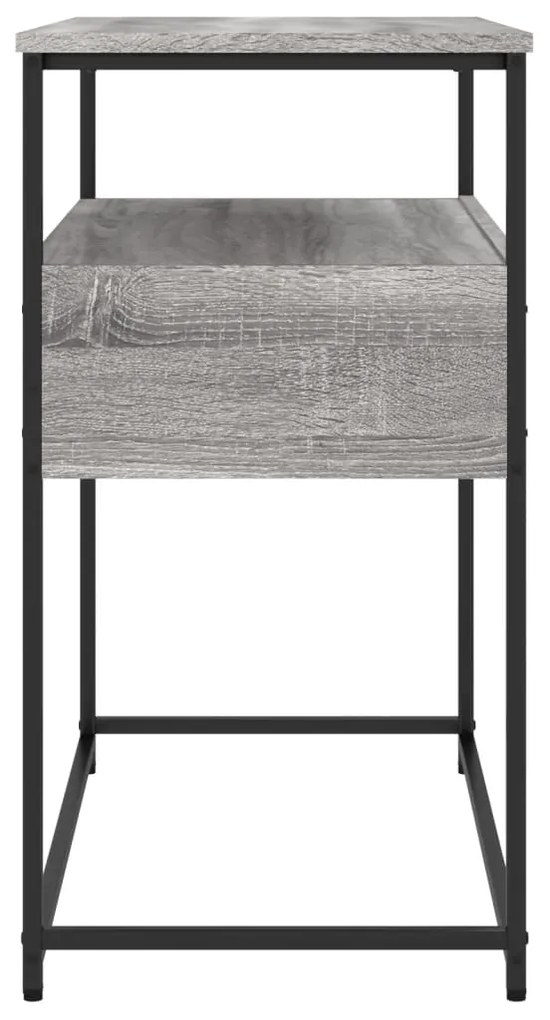 Mesa consola 75x40x75 cm derivados de madeira cinzento sonoma