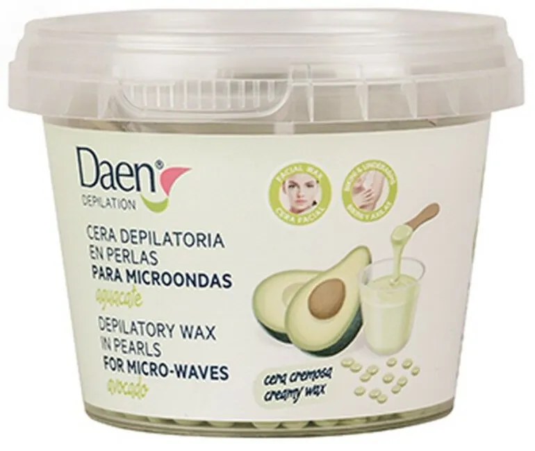 Pérolas de Cera Depilatória Daen Abacate (100 gr)