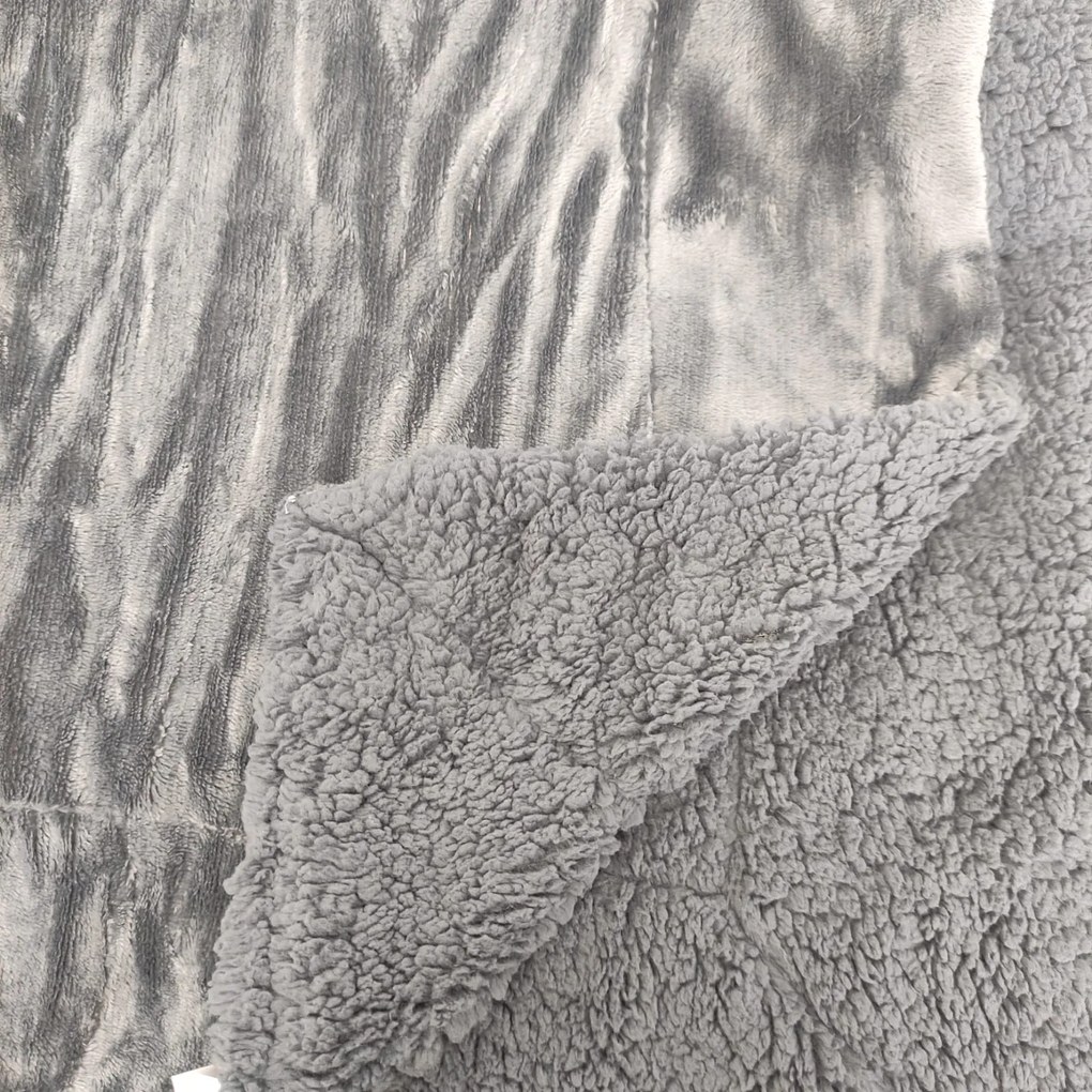 Manta Decorativa Veludo C/Borrego