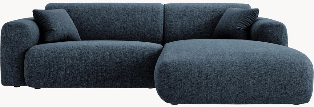 Sofá de canto em chenille Nolio (3 lugares)