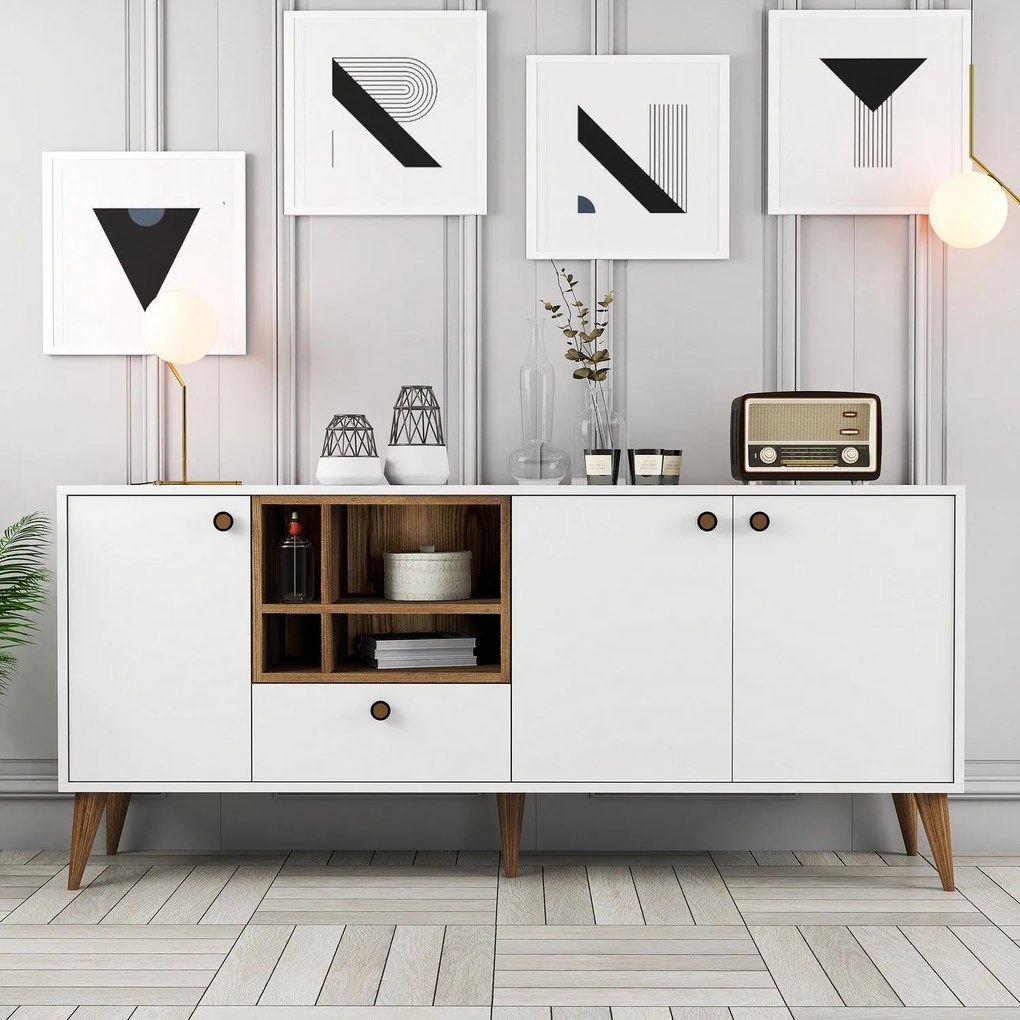Console Napoli – Branco – 180 cm x 81 cm x 35 cm