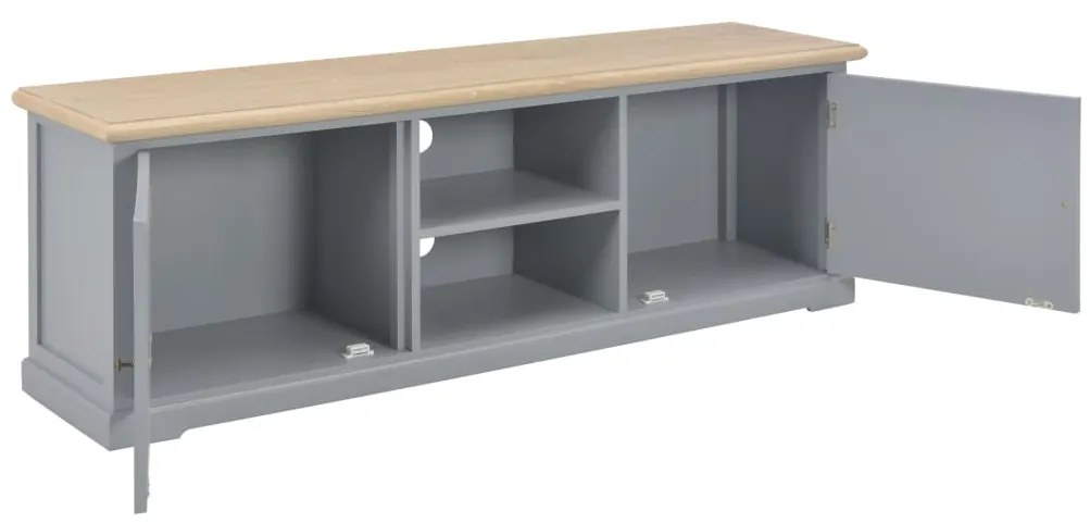Móvel de TV 120x30x40 cm madeira cinzento