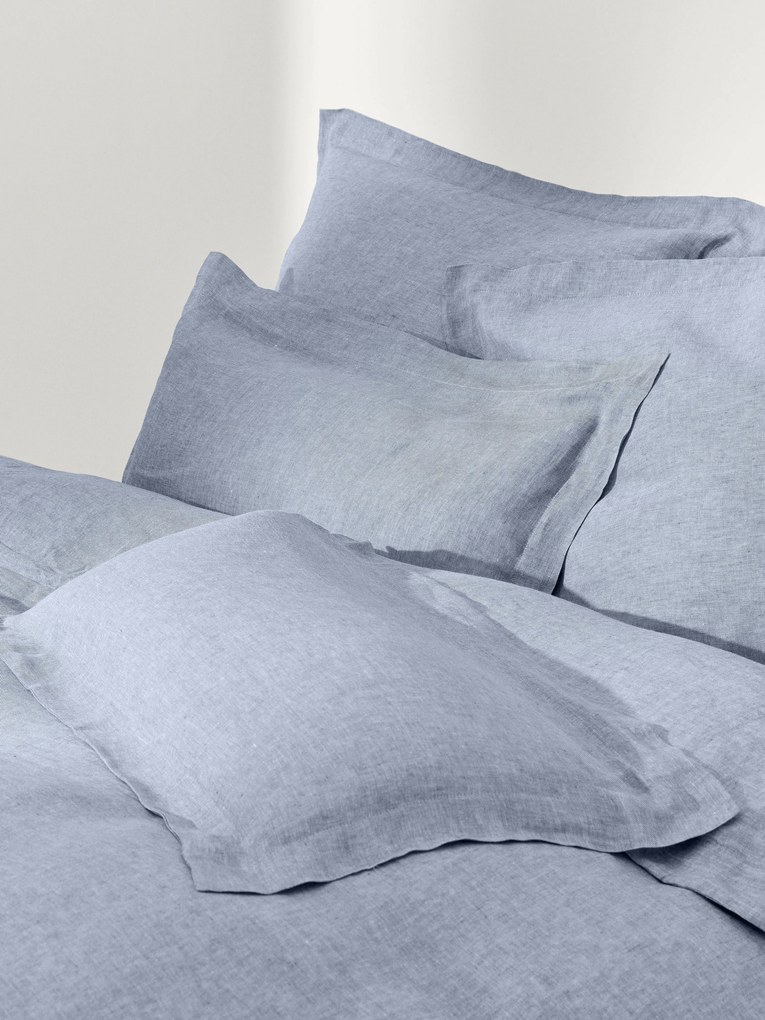 Capa de edredão em linho com costura elevada Linna