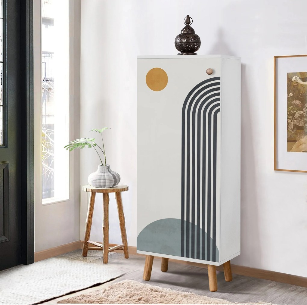 Sapateira Vegas – Branco – 50 cm x 135 cm x 38 cm