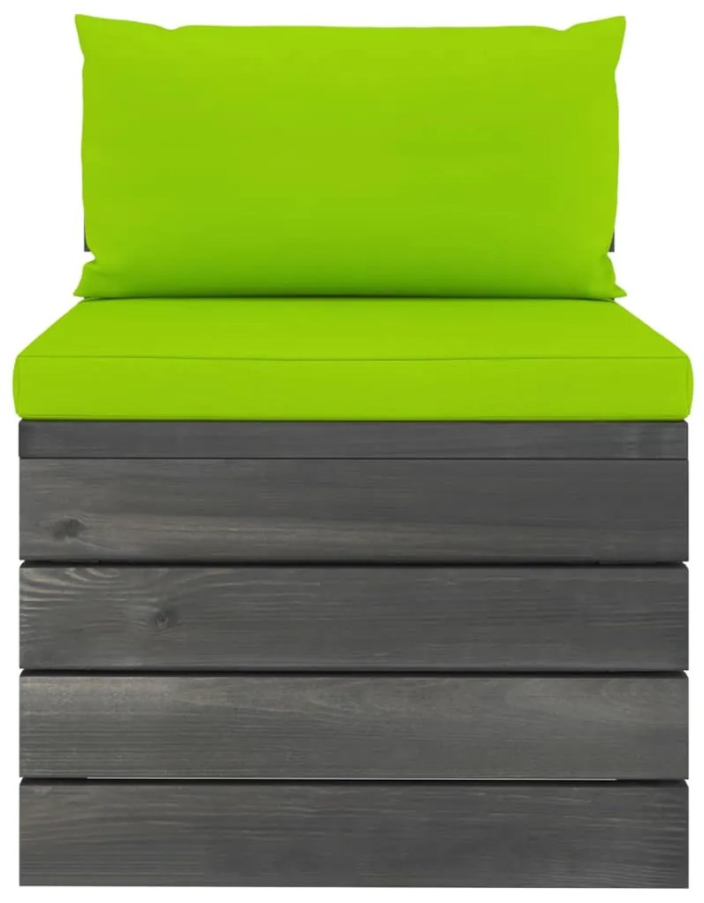 2 pcs conjunto lounge de paletes com almofadões pinho maciço
