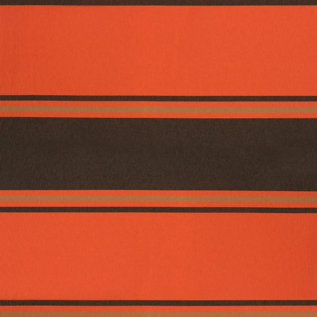 Toldo retrátil automático 4x3 m laranja e castanho