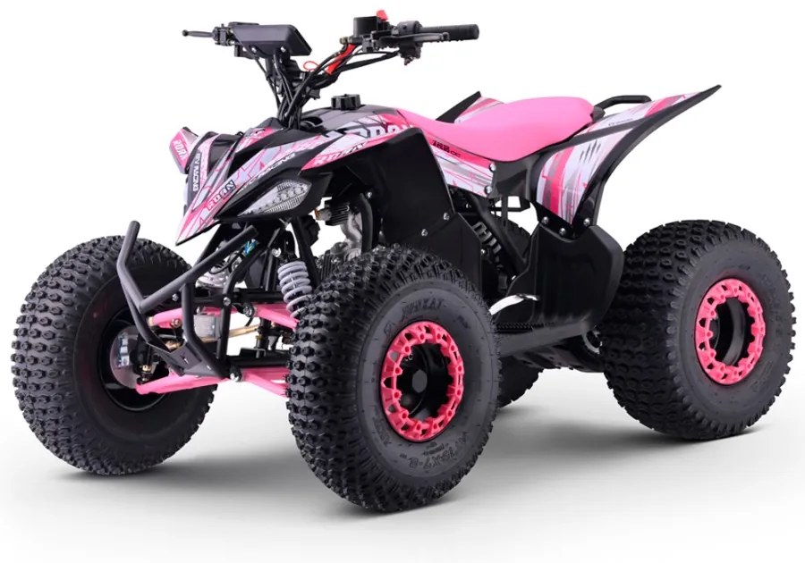 MINI MOTO 4 GASOLINA PARA CRIANÇAS 125cc Roan Ratte R8 automático Rosa