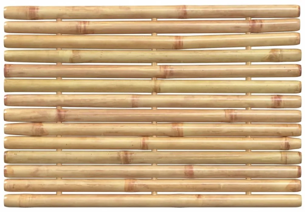 Tapetes de casa de banho 2 pcs 50x35 cm bambu