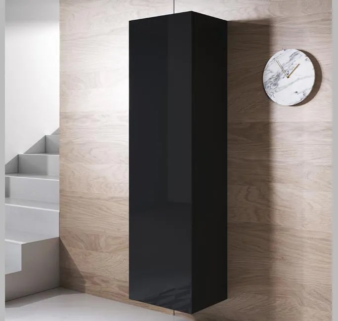 Armário de Parede Burgos – 40x165 cm – Preto