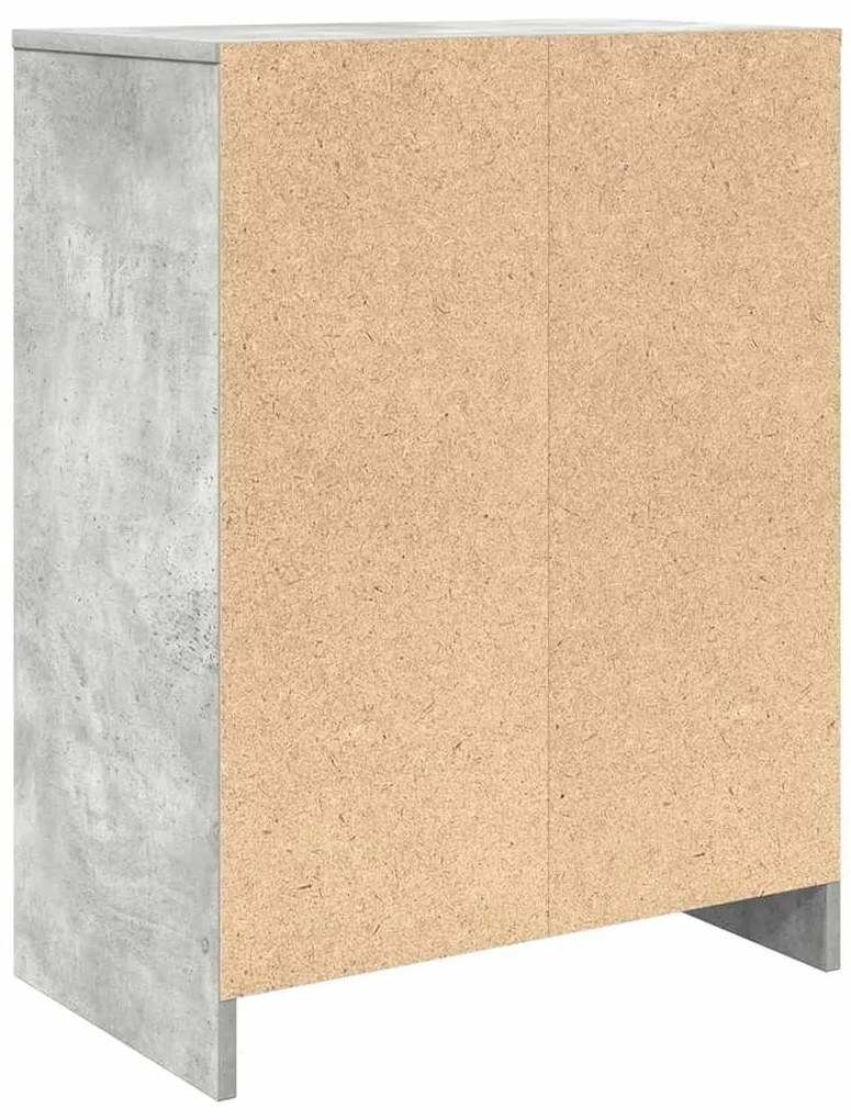 Sapateira 57x34x76 cm derivados de madeira cinzento cimento