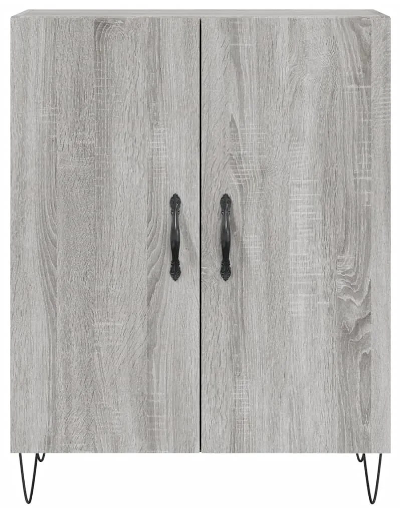 Armário alto 69,5x34x180 cm derivados de madeira sonoma cinza