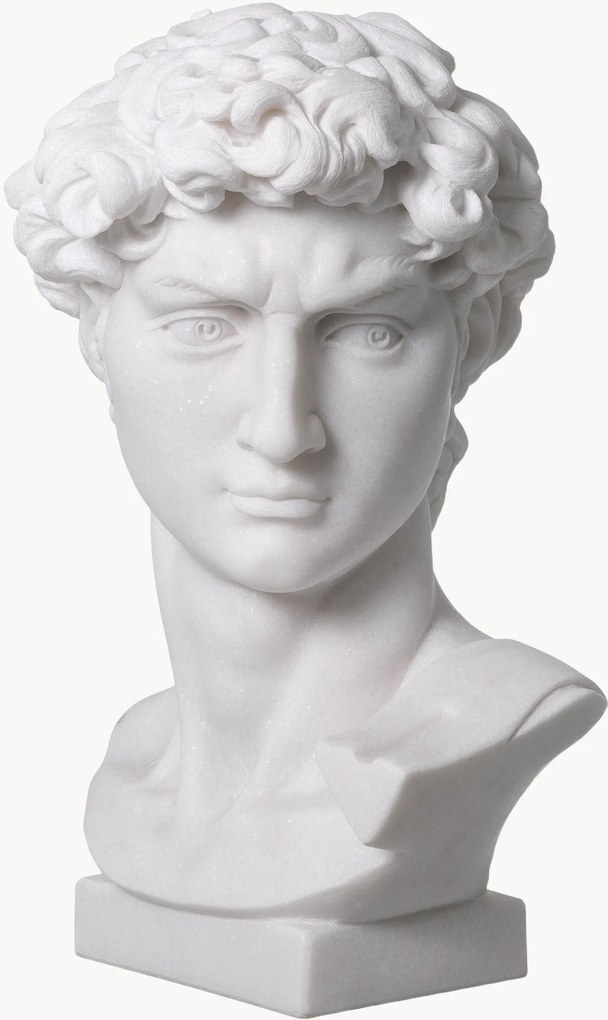 Objeto decorativo em mármore Head David