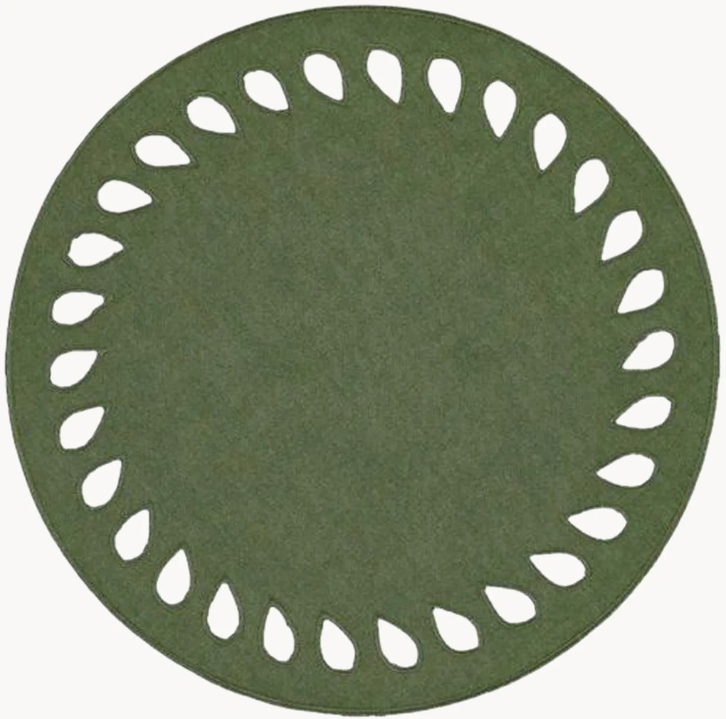 Individual de mesa redondo com bordado Viseu