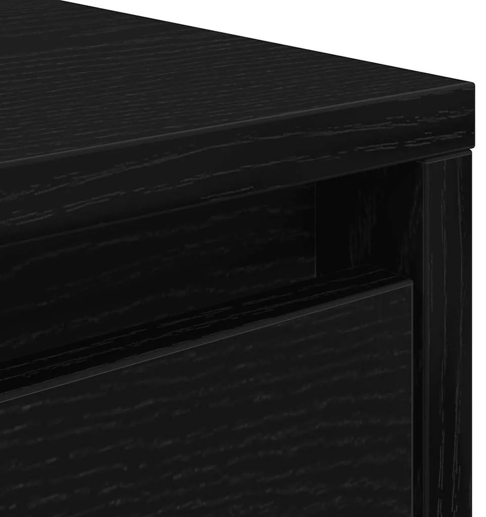 Mesa de centro com gavetas 70,5x70x40 cm carvalho preto