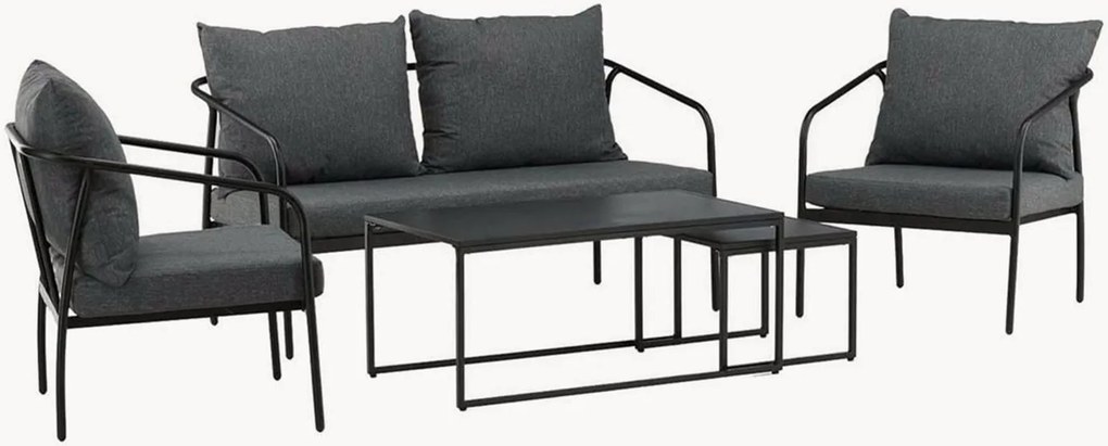 Conjunto lounge de jardim Sopot, conjunto de 5