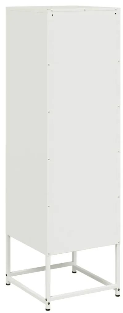 Aparador alto 36x39x123 cm aço branco