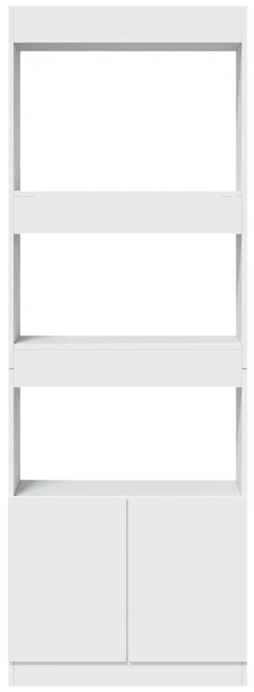 Armário alto 63x33x180 cm derivados de madeira branco