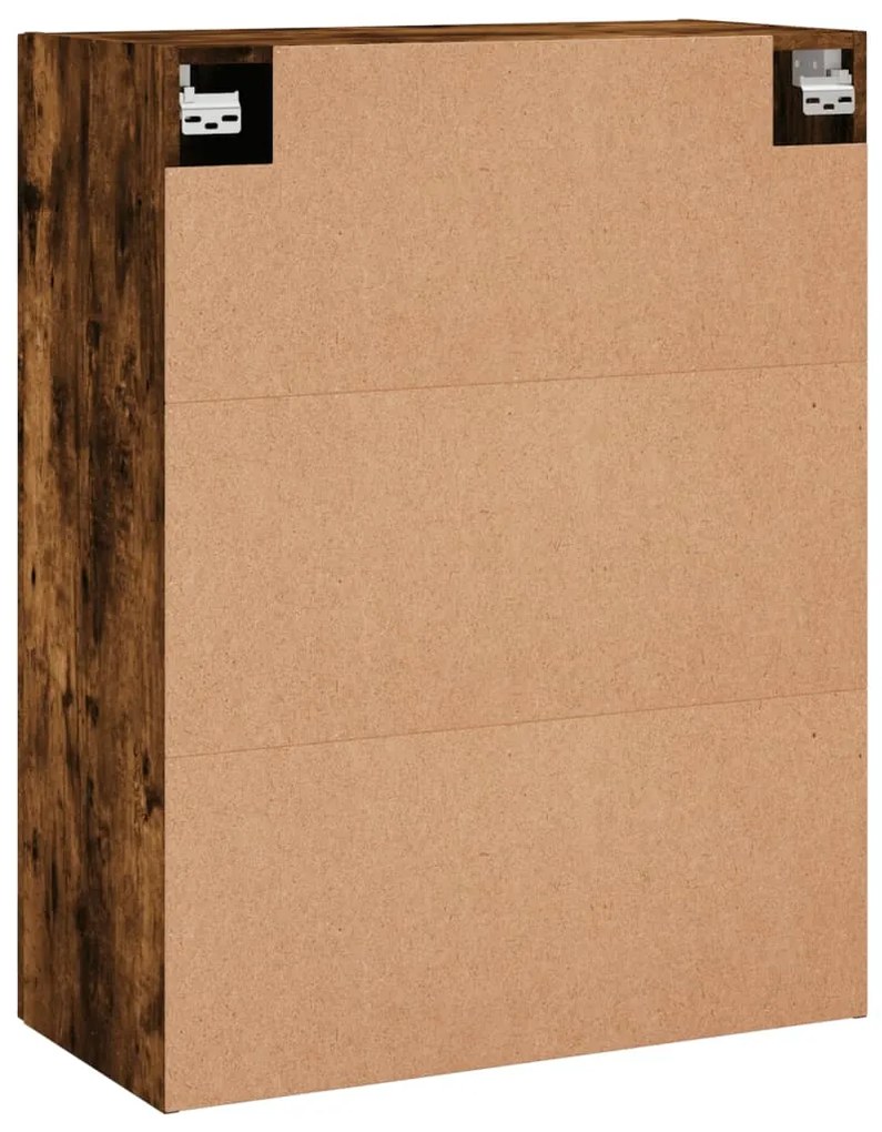 Armários de parede 2 pcs 69,5x34x90 cm carvalho fumado