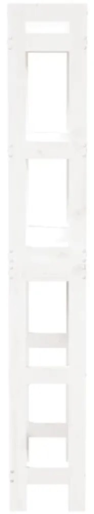 Toalheiro 63x26x171 cm madeira de pinho maciça branco