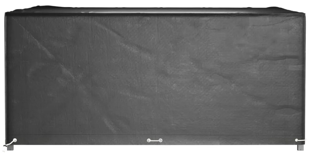 Capas p/ mobília de jardim 2 pcs 16 ilhós 250x250x90cm quadrado