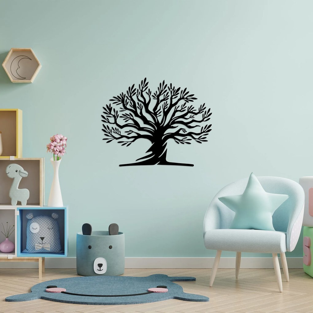 Acessório Decorativo de Parede Monumental Tree 18 – Preto – 54 x 67 cm