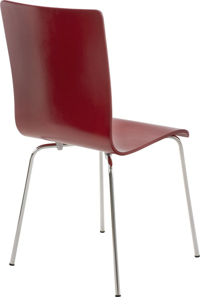 Conjunto de 2 cadeiras de cozinha e sala de jantar Pepe 43 x 87 x 47 cm Vermelho