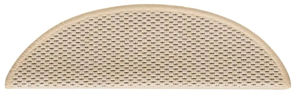 Tapetes escada adesivos aspeto sisal 30 pcs 56x17x3 cm berbere