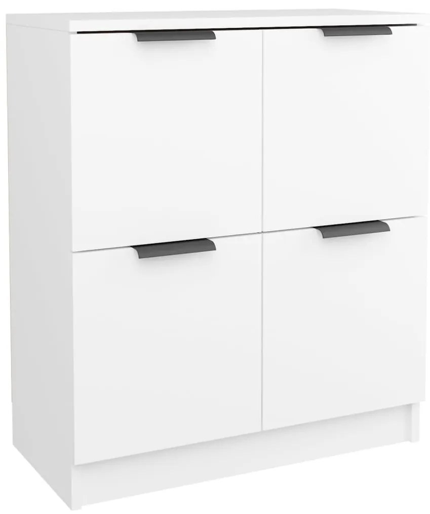 Aparadores 2 pcs 60x30x70 cm derivados de madeira branco