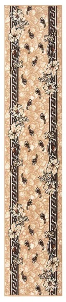 vidaXL Passadeira 80x500 cm polipropileno bege