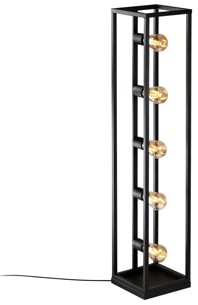 Candeeiro de Pé Kafes – Preto – 21 x 21 x 102 cm