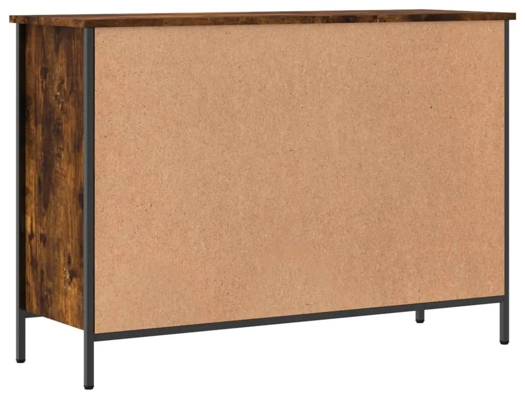 Sapateira 100x35x70 cm derivados de madeira carvalho fumado