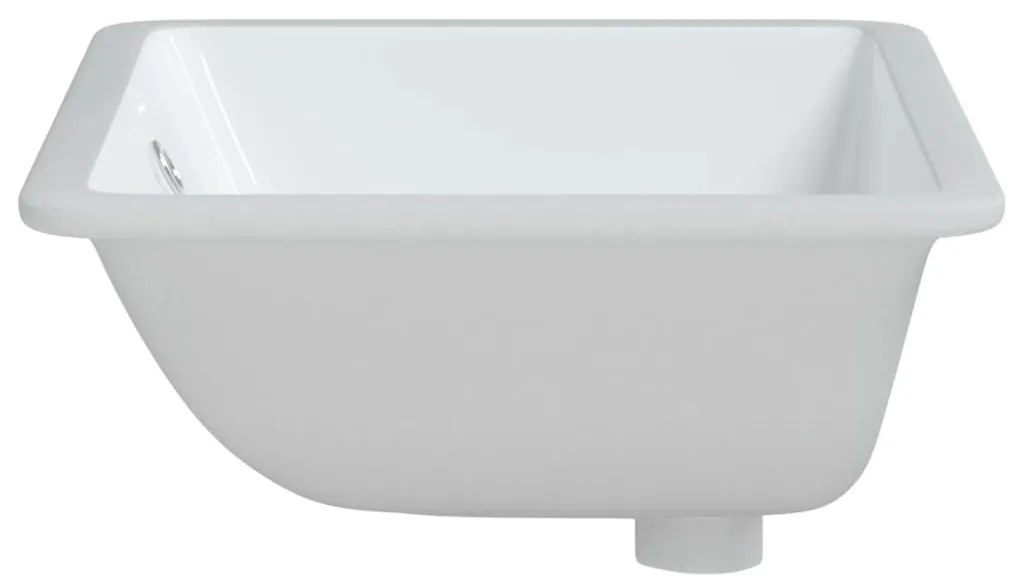 Lavatório casa de banho retangular 55,5x37,5x19 cerâmica branco