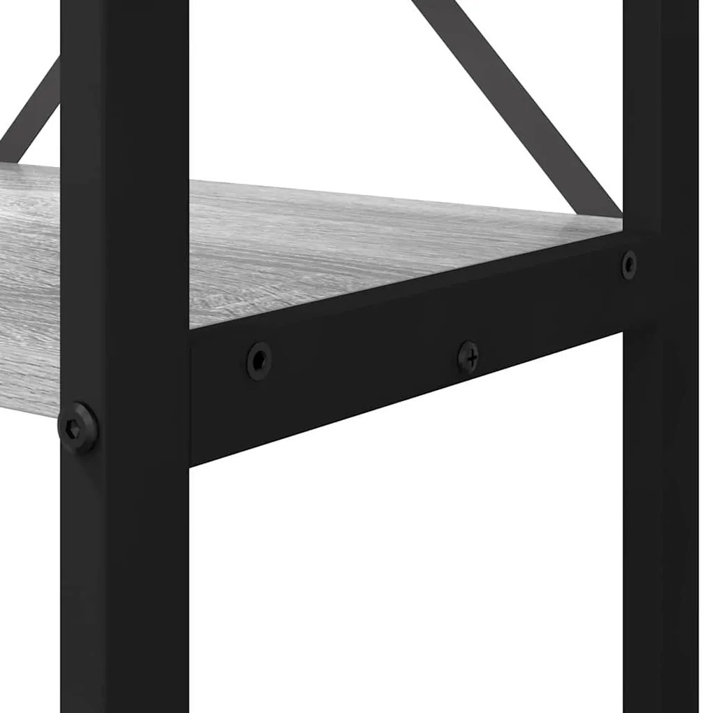 Estante Sonoma cinzento 60 x 30 x 188 cm Madeira e aço