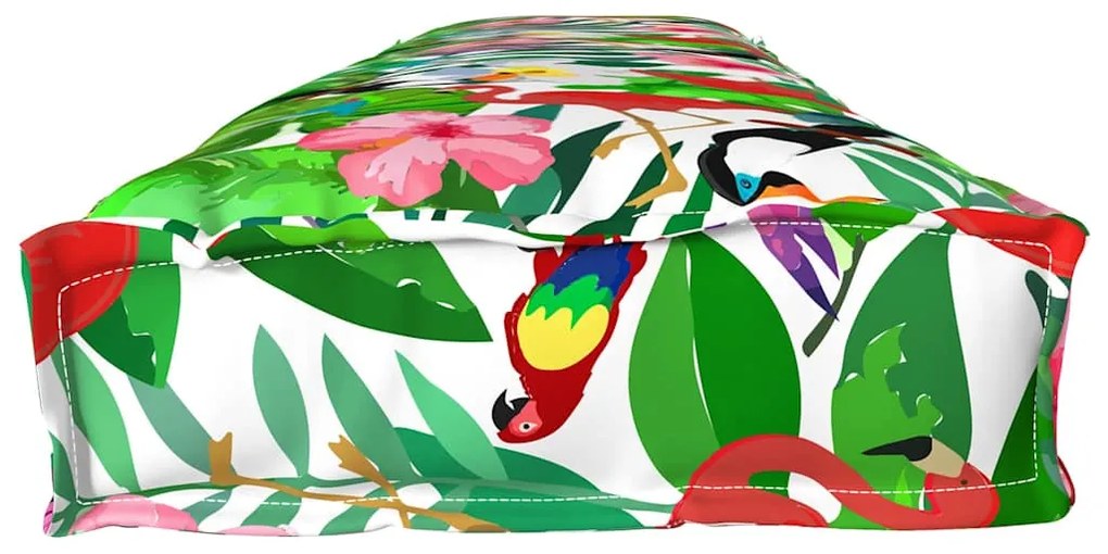 Almofadas de Paletes para Banco 2 pcs Selva Tropical 200x40x8 cm Tecid