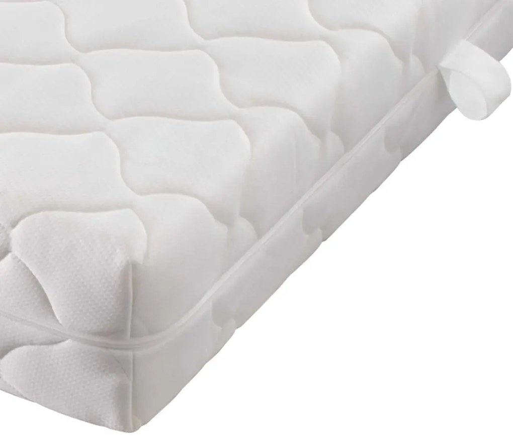 Cama com colchão 140x200 cm madeira de pinho maciça
