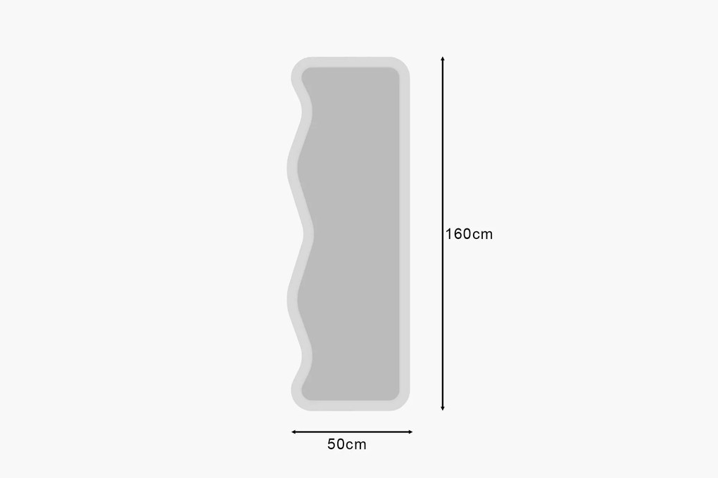 Espelho Asel – Branco – 50x160x2,2 cm