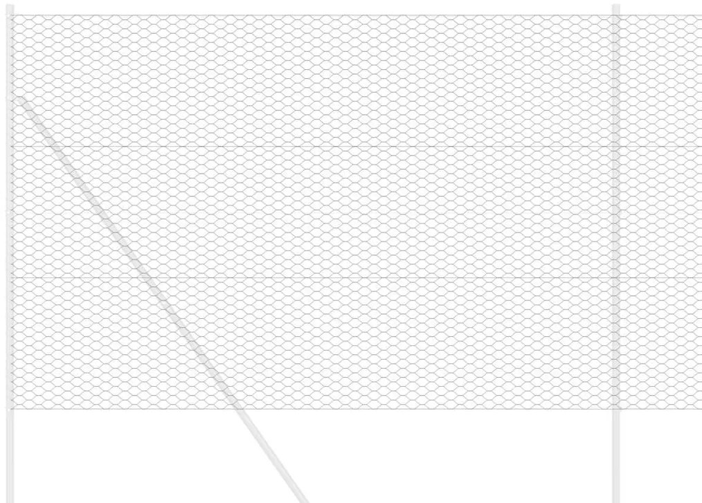 Cerca Hexagonal Cinza Cinzeto 1.5 x 10 m Aço