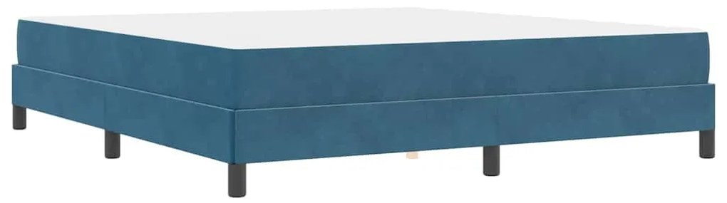 Cama box spring com colchão Azul Escuro 180 x 200 cm Veludo