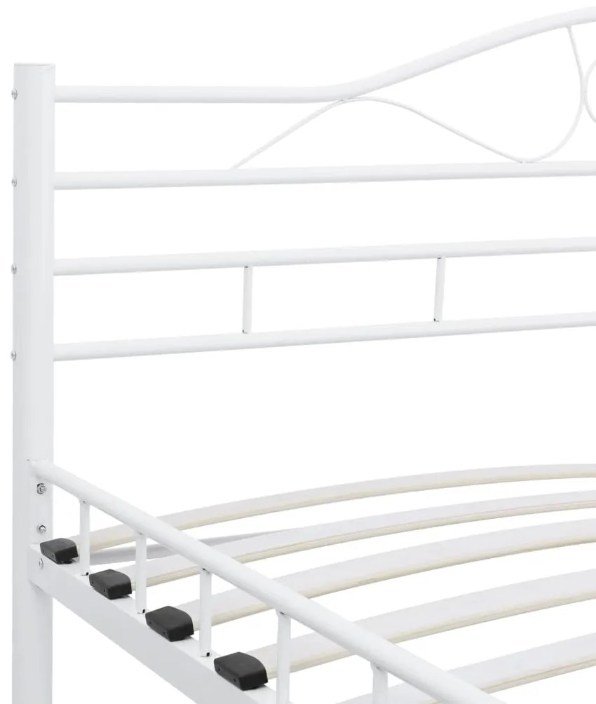 Estrutura de cama 160x200 cm metal branco