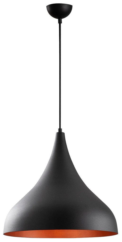 Candeeiro de Teto Berceste – Preto – 41 cm de Diâmetro