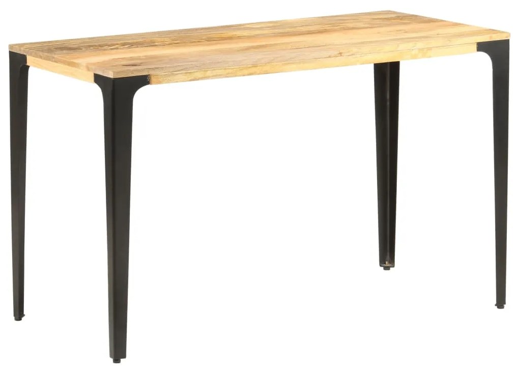 Mesa de jantar 120x60x76 cm madeira de mangueira maciça