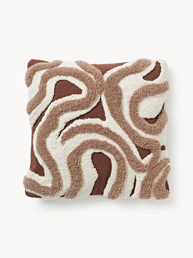 Capa de almofada artesanal com acabamento Jiri