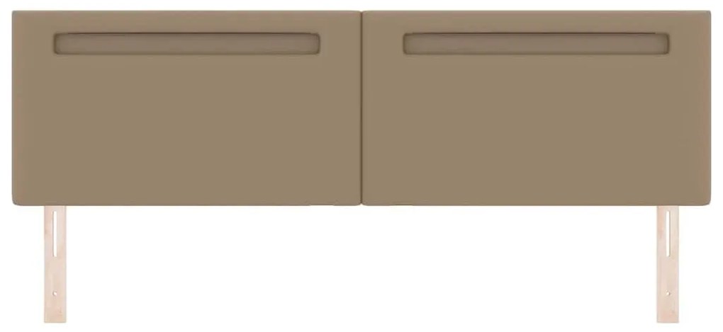Cabeceira vidaXL Design Simples Cappuccino 180 cm em Couro Sintético