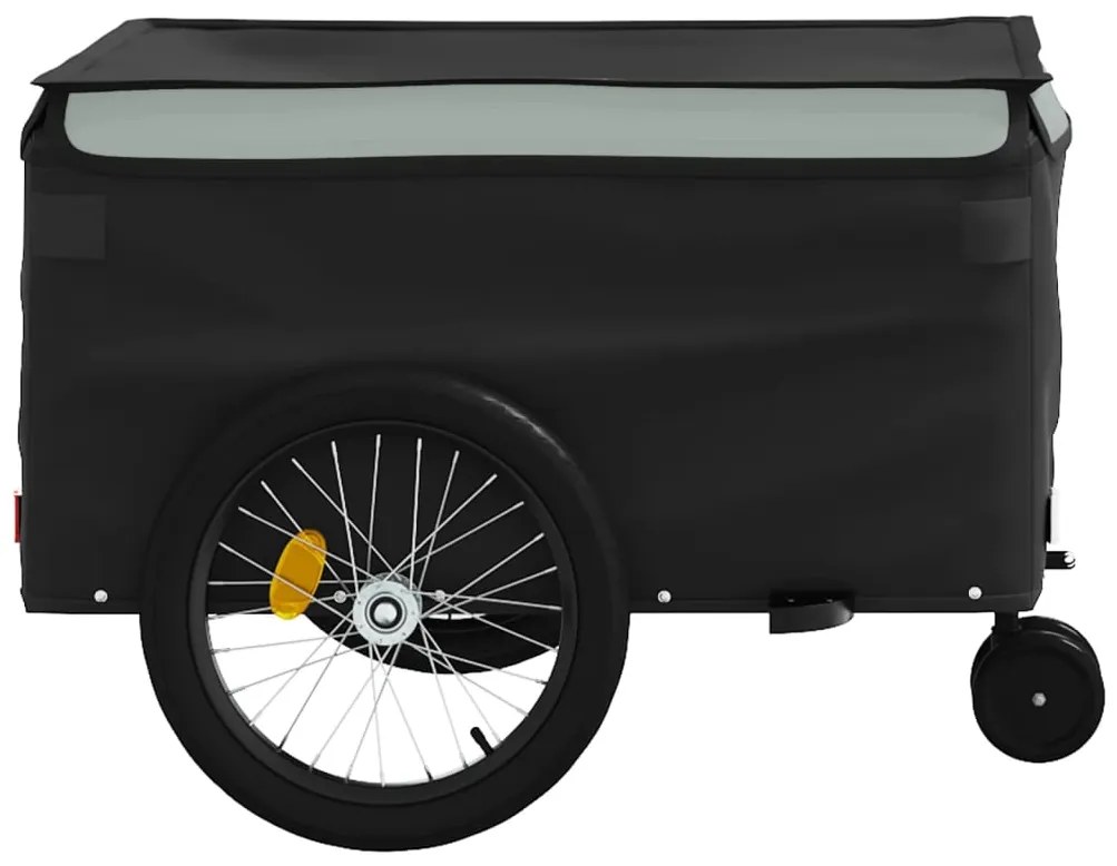 Reboque para bicicleta 45 kg ferro preto e cinza